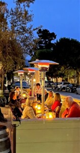 evening outdoor dining at carmel's bistro