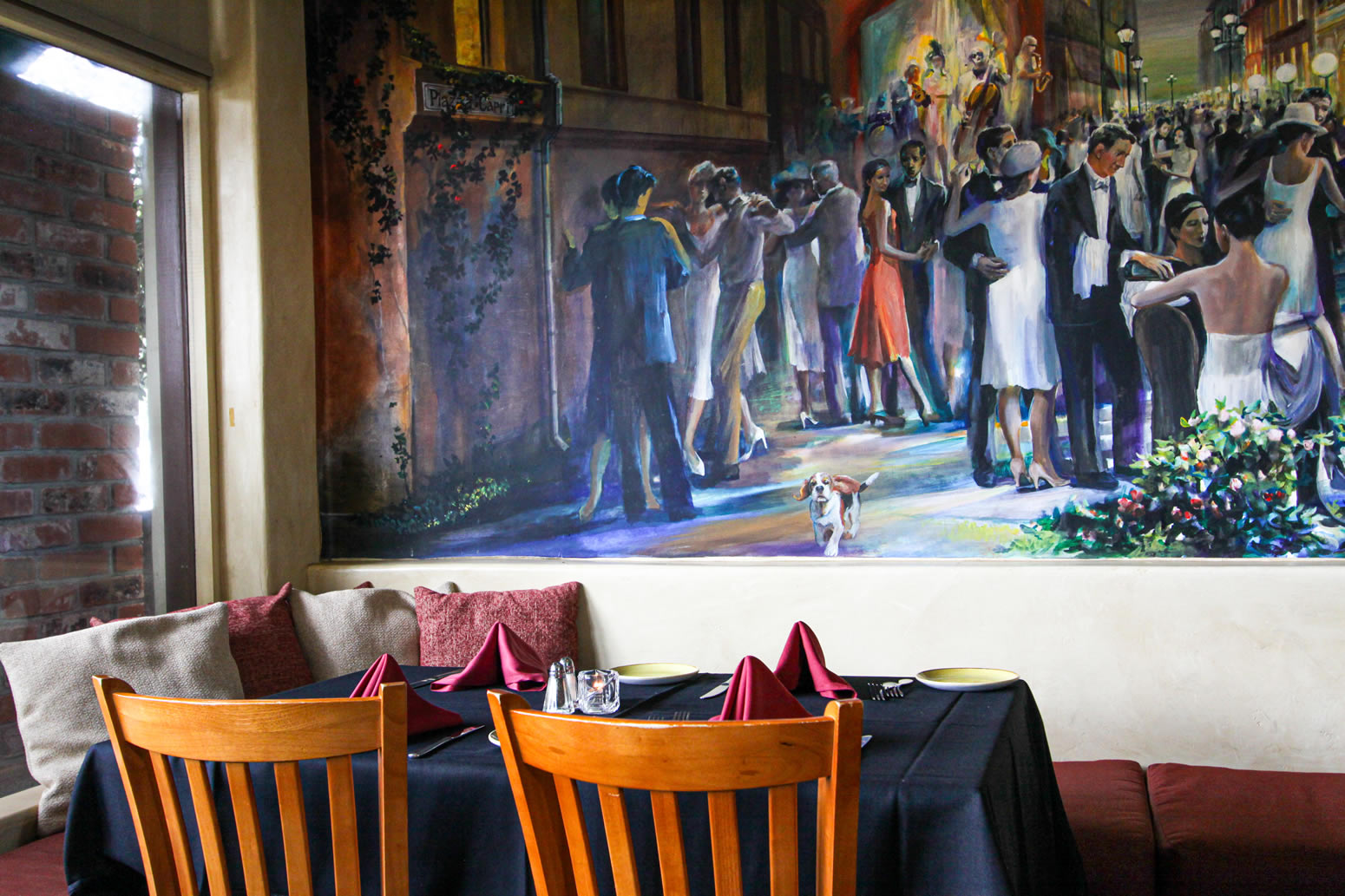 carmel bistro giovanni restaurant mural